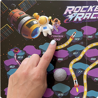 Reach space #100 to win!