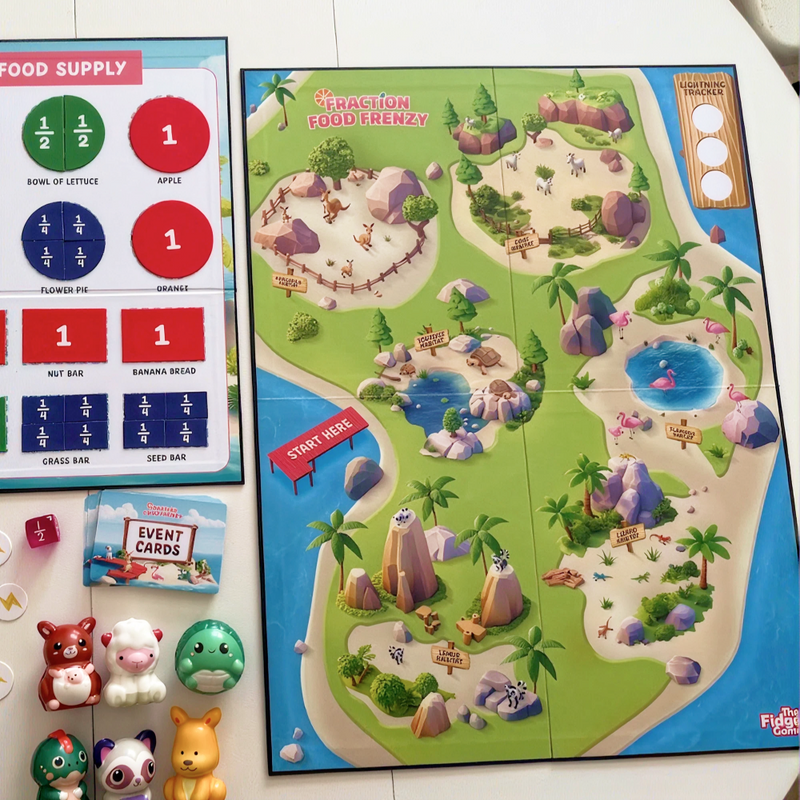 Unfold the game board and place it in the center