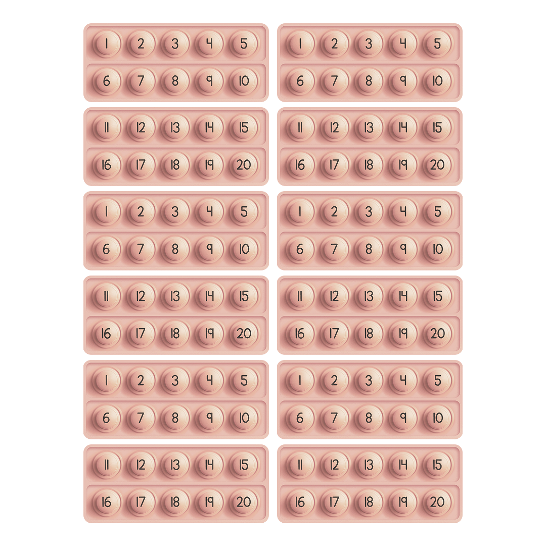 10 Frame Fidgets (Set of 12).
