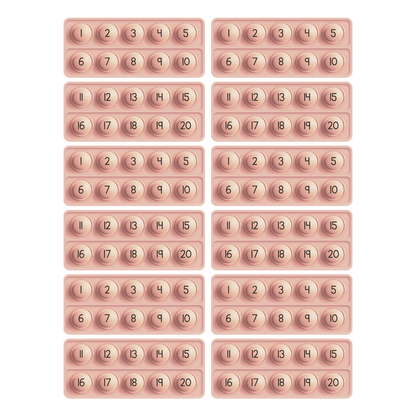 10 Frame Fidgets (Set of 12).