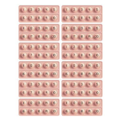 10 Frame Fidgets (Set of 12).