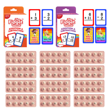 Addition and Subtraction Card Packs + Ten Frame Fidgets.