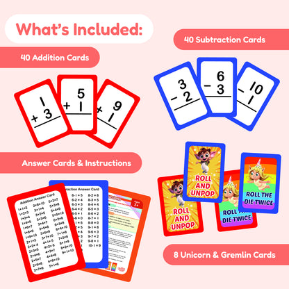 Addition and Subtraction Card Packs + Ten Frame Fidgets.