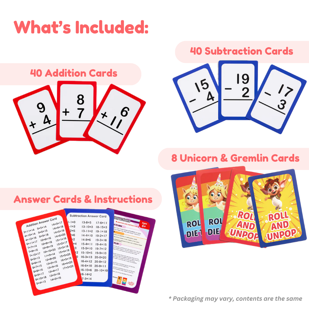 Grade 1 & 2 Addition & Subtraction Card Pack.