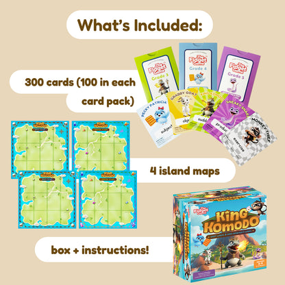 King Komodo + Expansion 3-5 Card Packs.