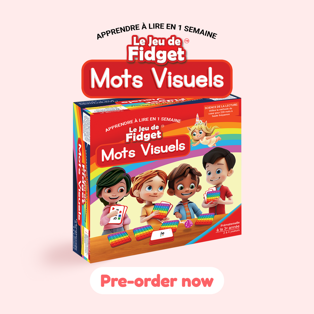 The Fidget Game French: Le Jeu de Fidget Mots Visuels.