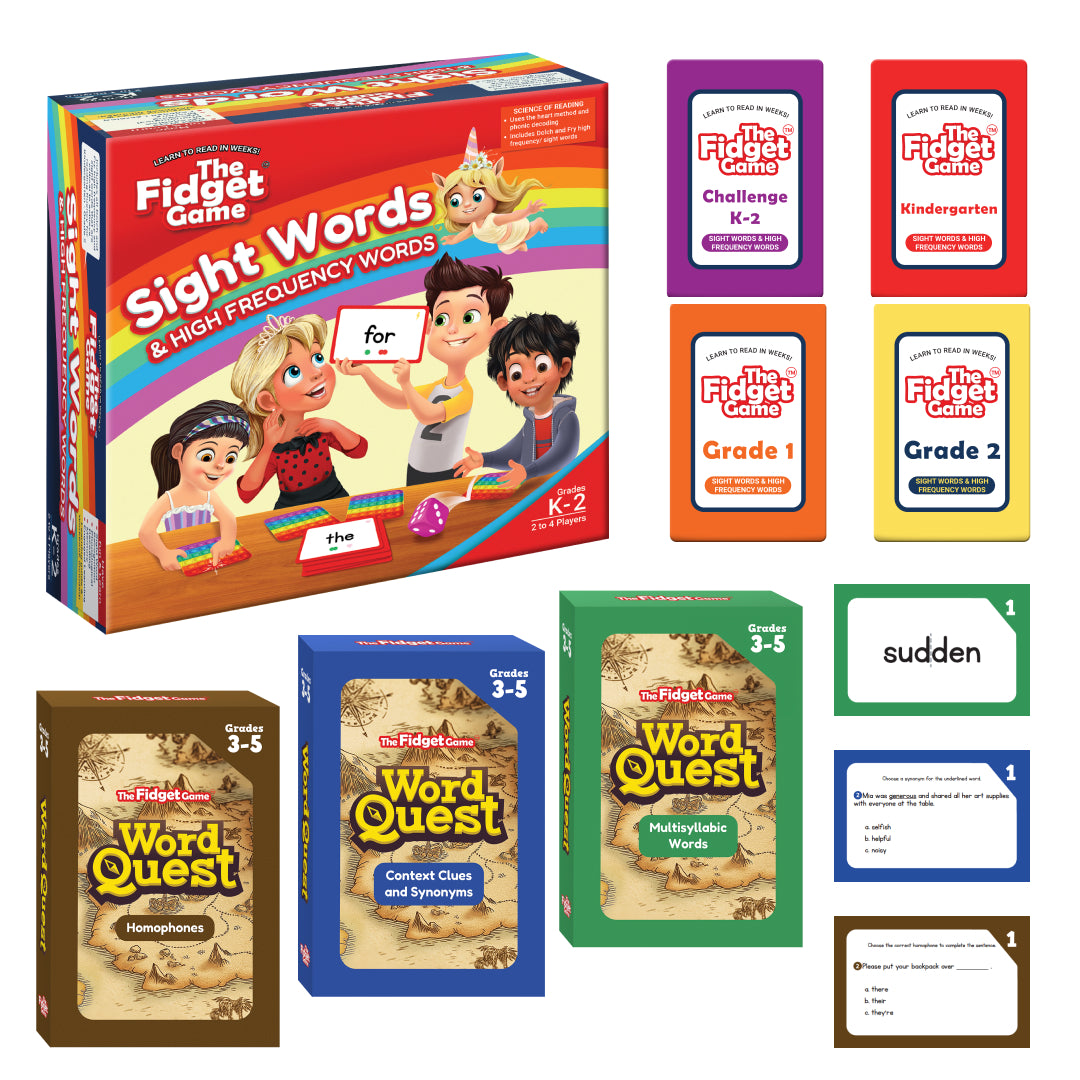 Sight Words + Expansion 3-5 Card Packs.