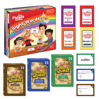 Sight Words + Expansion 3-5 Card Packs.