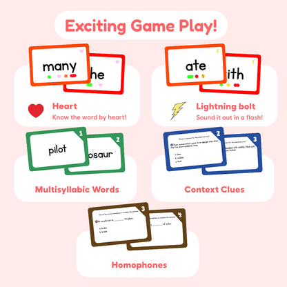 Sight Words + Expansion 3-5 Card Packs.