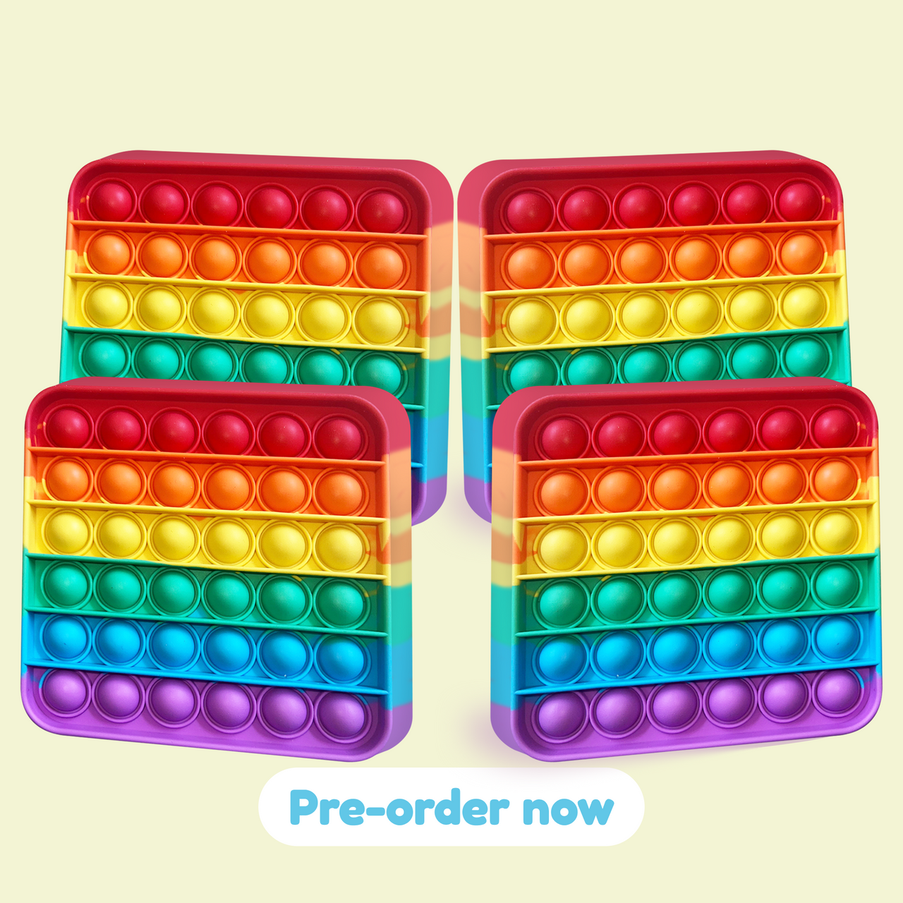 4 Extra Rainbow Fidget Mats (The Fidget Game: Sight Words).