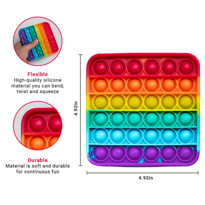 4 Extra Rainbow Fidget Mats (The Fidget Game: Sight Words).