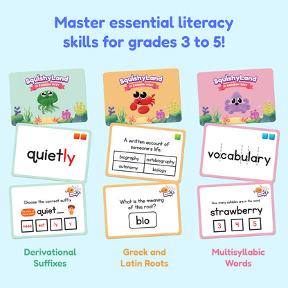 Squishyland 3-5 Expansion Card Packs.