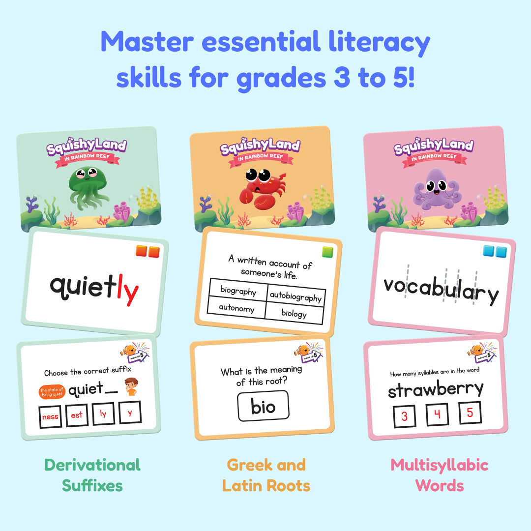 Squishyland 3-5 Expansion Card Packs.