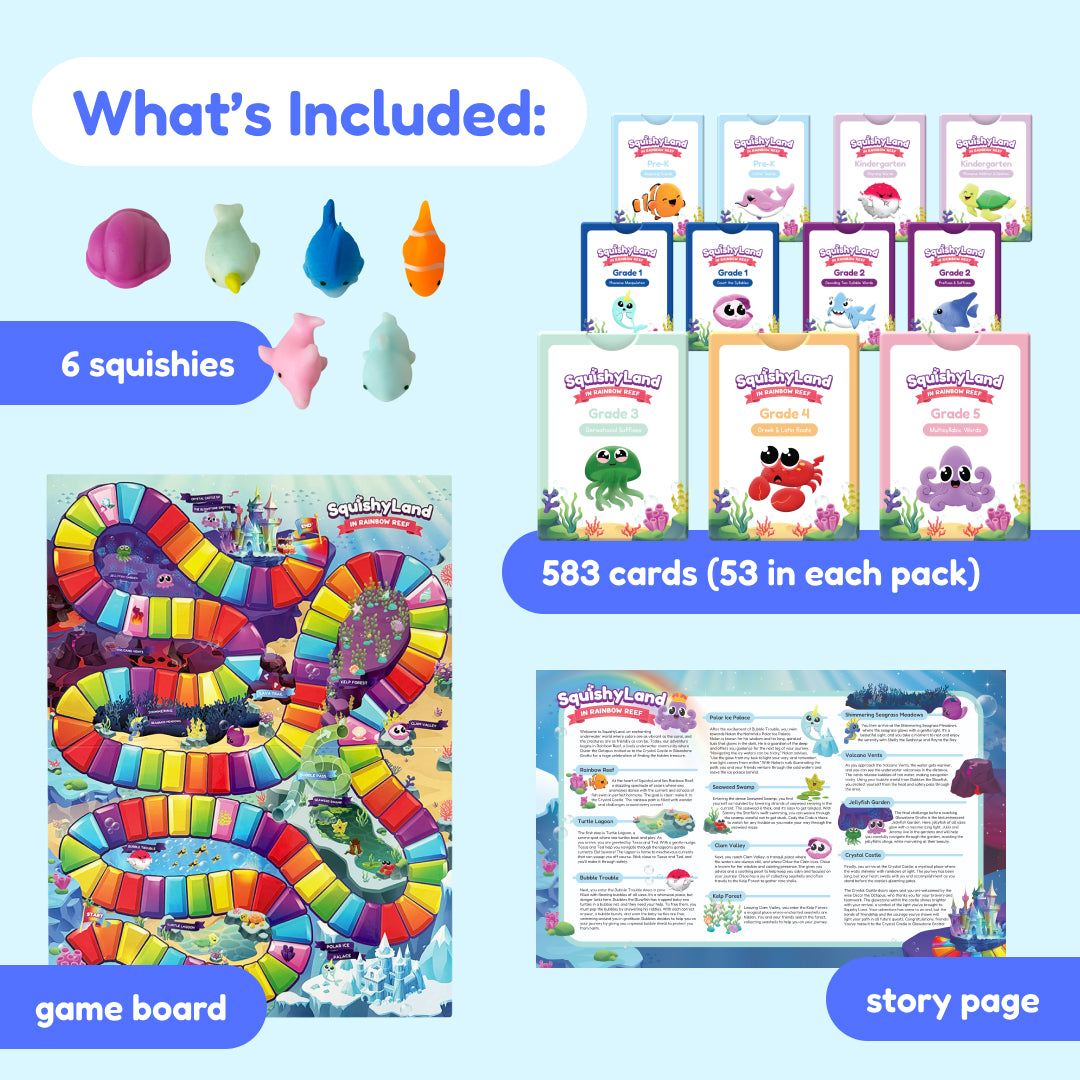 Squishyland + Expansion Card Packs.