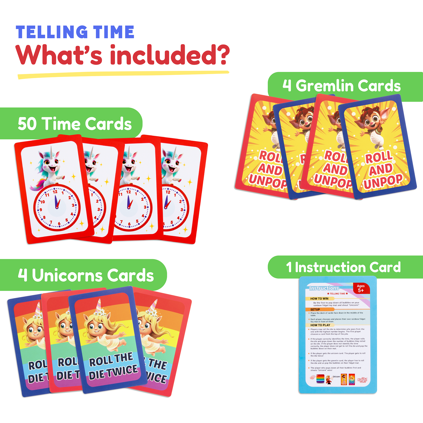Telling Time Card Pack.