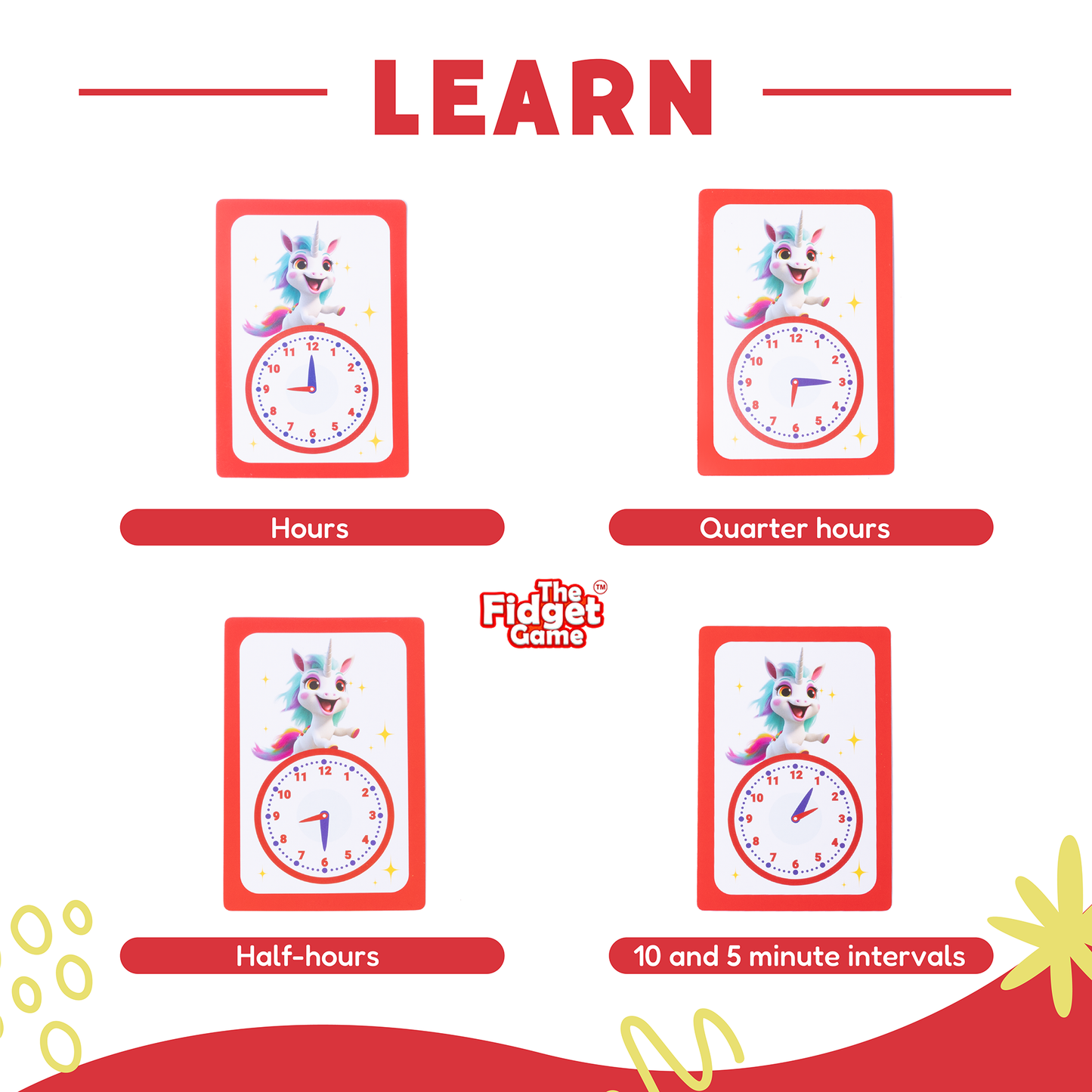 Telling Time Card Pack.