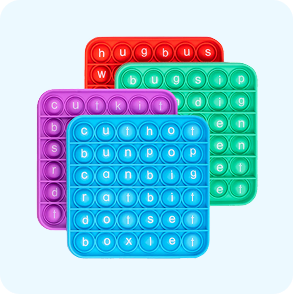 4 Double-Sided Fidget Letter Mats